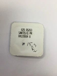 Originale CARTIER SANTOS G PM VA120004 Cristallo zaffiro in tessuto confezione sigillata - Foto 1 di 3
