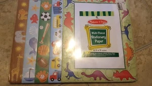 NEW Melissa & Doug Multi-theme Stationery Paper 50 sheets 8.5 X 11 - Picture 1 of 2