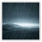 2 X Square Stickers 7.5 Cm - Stormy Night Landscape Scene Cool Gift #3681