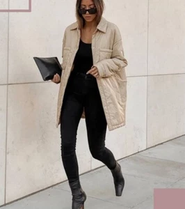 Sobrecamisa Zara acolchada repelente al agua beige 4341/739 - Imagen 1 de 11