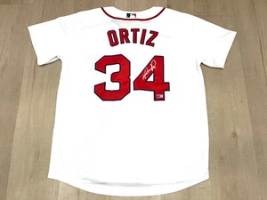 DAVID ORTIZ HAND SIGNED BOSTON REDSOX JERSEY MVP HOF BAS CERT - Picture 1 of 5