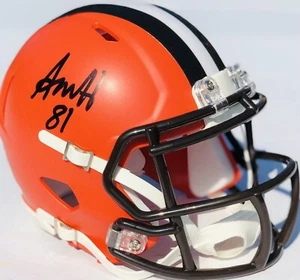 JSA CLEVELAND BROWNS AUSTIN HOOPER SIGNED AUTOGRAPHED FOOTBALL MINI HELMET - Picture 1 of 3