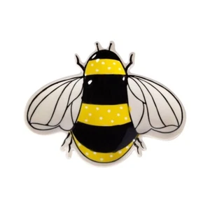 Sass & Belle Busy Bee Tea Bag Tidy Holder Dish Spoon Rest Hand-painted Home Gift - Picture 1 of 2