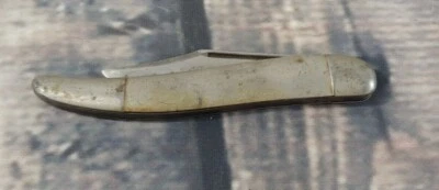 Cuchillo estilo pez marca Hammer antiguo vintage - 1 hoja - mango de acero inoxidable Foto 1 de 4