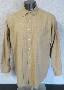Mens Ralph Lauren Long Sleeve Button Front Shirt Marlowe XL Brown Classiccore - Picture 1 of 8
