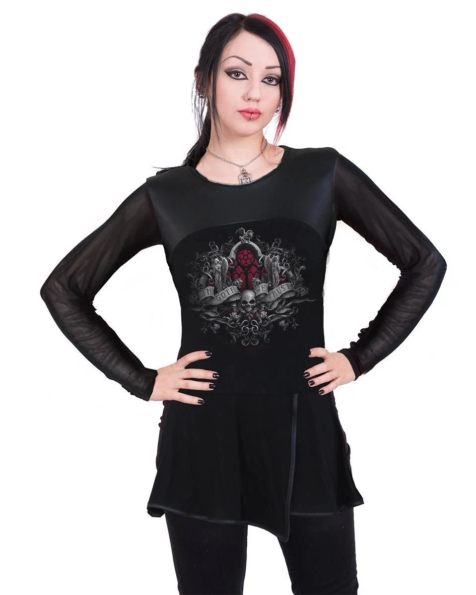 Buy Official Raven Queen - Stud Waist Mini Dress Black