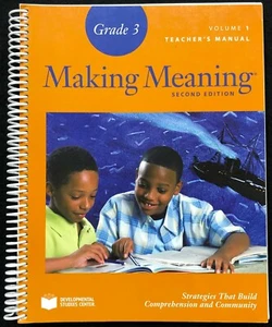3rd - Making Meaning TEACHER'S MANUAL, VOL 1 (2008, Second Edition) - Picture 1 of 12