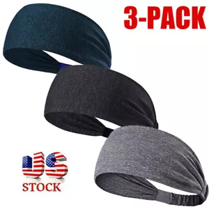 Paquete de 3 diadema elástica elástica para la cabeza para el cabello para hombre - Imagen 1 de 10