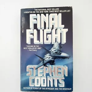 Final Flight Paperback Book By Stephen Coonts Vintage Thriller Novel 1989 - Picture 1 of 17