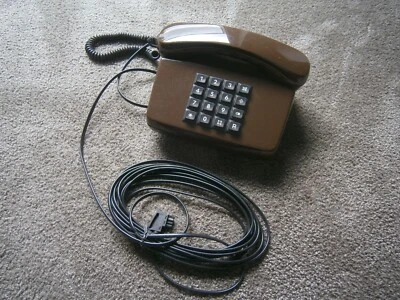 Tastentelefon BP Post, Tel 01 LX 07.89B, mocca, antik - Bild 1 von 2