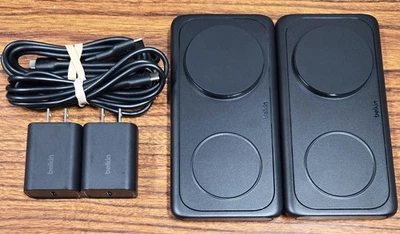 Almofada de viagem Belkin BoostCharge Pro 2 em 1 carregamento magnético com Qi2 15W BU039 - Imagem 1 de 4