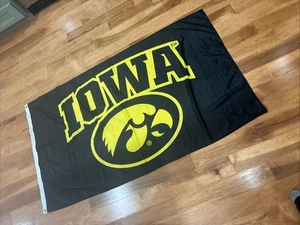 Bandiera University of Iowa Hawkeyes Premium 3x5 bandiera occhielli metallo portellone posteriore usato in ottime condizioni - Foto 1 di 11