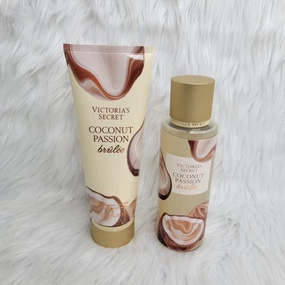 Victoria's Secret Coconut Passion Brulee Mist & Lotion Set Womens NEW. - Image 1 of 3