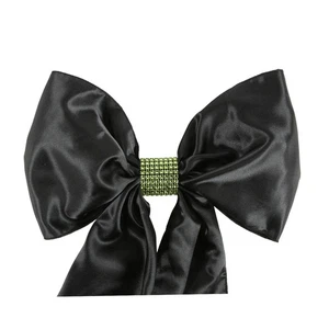 50 Apple Green Rhinestone Bow Covers - 8 Row - wedding chair sash reusable - Picture 1 of 5