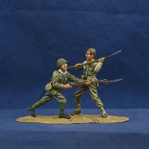 Americano vs Giapponese, Seconda Guerra Mondiale WW2 Pacific Wake Island, Figarti, 54mm Metallo - Foto 1 di 4