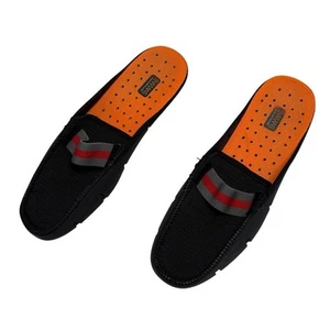 Swims Slide Loafer Boat Shoes Mens Size 12 Black Red Unisex Slip On Casual Boat - Picture 1 of 12