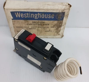 Nuevo Disyuntor Westinghouse 20 amperios GFCI falla a tierra 1p 120v QBGF1020 - Imagen 1 de 7