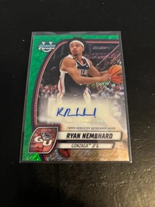 2024/25 Bowman University Chrome Green Ryan Nembhard autograph RC Gonzaga - Picture 1 of 2