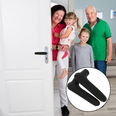  2 Pcs Türgriff Schutzhülle Verkleidung Türschutz Babysichere Türgriffe - Bild 1 von 4