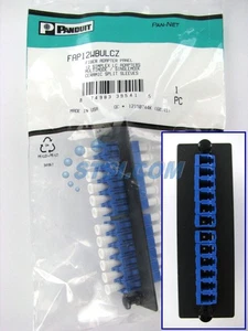 Panel de fibra Panduit FAP12WBULCZ con 12 adaptadores monomodo LC OS1/OS2 azul ~STSI - Imagen 1 de 4