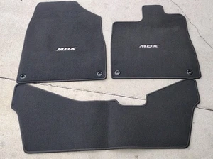 Genuine OEM 2014-2020 ACURA MDX Front and Third Row Car Floor Mats Black  - Picture 1 of 9