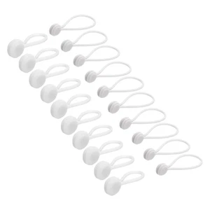 Magnetic Cable Clips 4.3 Inch/7.5 Inch x 0.6 Inch White 20 Pcs - Afbeelding 1 van 5