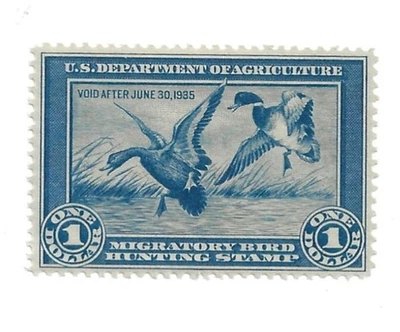 U S Stamps Scott RW1 duck hunting stamp MNH PF certificate cv 775.00 - Image 1 of 2
