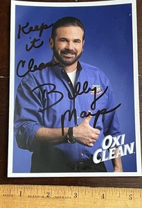 Foto promocional autografiada de Billy Mays, Oxi Clean, mantenerla limpia - Imagen 1 de 3
