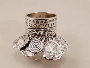 MONEDA PLATA ESTERLINA SILPADA CHA ANILLO R1902 TALLA 6 - Imagen 1 de 7