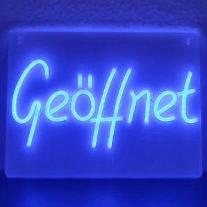 Neon LED Geöffnet Schild Licht Schaufenster Deko Lampe Beleuchtung OPEN Laden - Bild 1 von 155