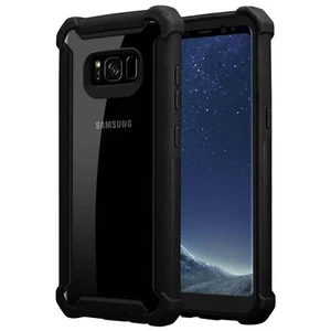 Hülle für Samsung Galaxy S8 Schutzhülle Hybrid Handy Hard Cover Case TPU - Picture 1 of 17