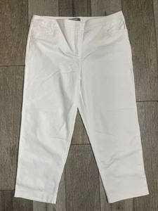 Chicos kurze Chinohose Damen Größe 2 US 12 mittlerer Bund weiß vorne flach 36 x 24 - Bild 1 von 10