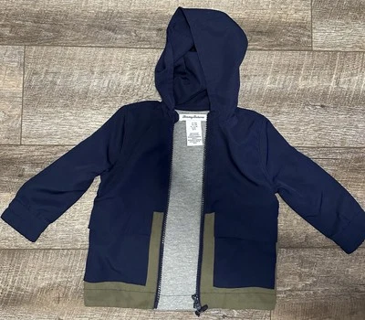 Chaqueta Tommy Bahama 12 Meses Cremallera Completa Bolsillos a Presión Capucha Foto 1 de 4