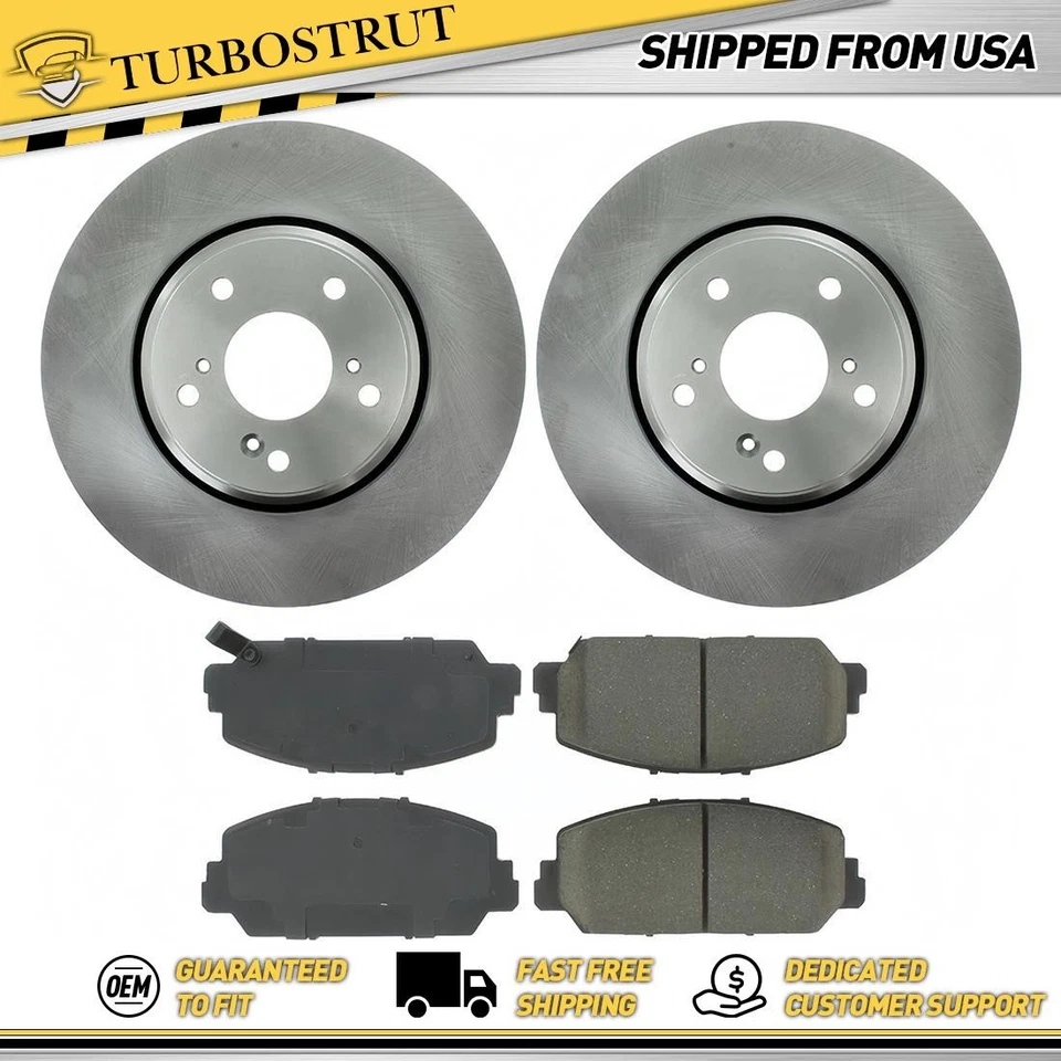 Kit de pastilhas de freio rotores de freio dianteiros OE para 2016 2017 Honda Accord 2.4L - Imagem 1 de 1