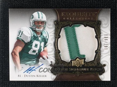 2008 Exquisite Collection Signature /191 Dustin Keller RPA Rookie Patch Auto RC - Image 1 of 2