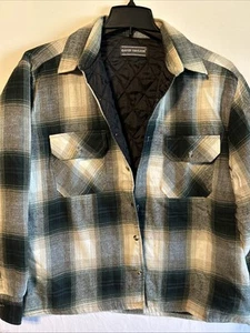 Vintage 90’s Grunge Plaid Shirt Jacket Quilted Skater Women’s L/XL - Picture 1 of 19