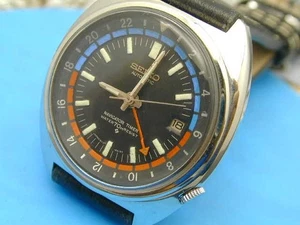 Verkauft Seiko Navigator Vintage Automatic GMT Uhr 6117-6410, 1970 - Bild 1 von 14