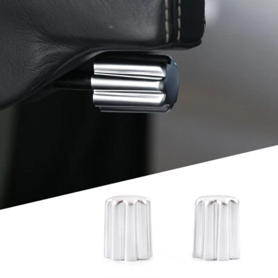 Cubierta de perilla de reposabrazos de asiento cromada para Land Rover Discovery 3 4 Freelander 2 Foto 1 de 4