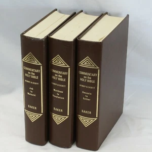Bibelkommentar 3 Bände Matthew Henry Thomas Scott 1973 Baker - Bild 1 von 12