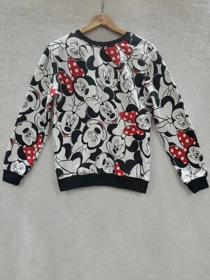 Disney Women's Medium Minnie Mouse All Over Print Sweatshirt - Image 1 of 4