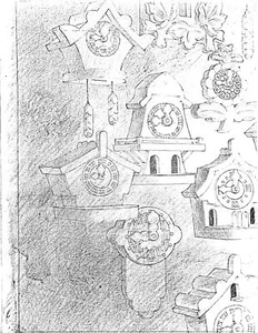 Pinocchio Disney seltene Animation Layout Fotokopie 041 - Bild 1 von 1