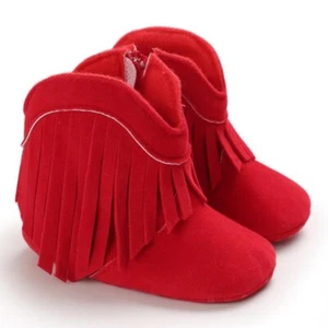 Newborn Baby Boy Girl Pram Shoes Infant High Top Boot Toddler PreWalker Trainers - Picture 1 of 17