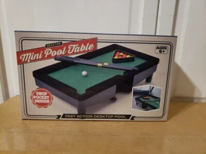 Desktop Mini Pool Table Game - Drop Pocket Design - Ages 6+ - Picture 1 of 2
