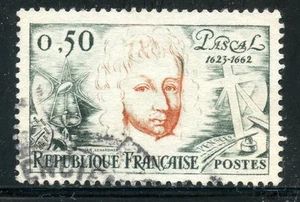 BRIEFMARKE / BRIEFMARKE FRANKREICH OBLITERE NR. 1344 BLAISE PASCALE - Bild 1 von 1