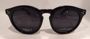 Vintage Style ERNEST HEMINGWAY H4725 Black 52/22 Sunglasses P3Round 3 Dot Shield - Picture 1 of 6