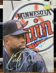 1993 STUDIO #214 SIGNIERT KIRBY PUCKETT TWINS DEC HOF JSA COA - Bild 1 von 3