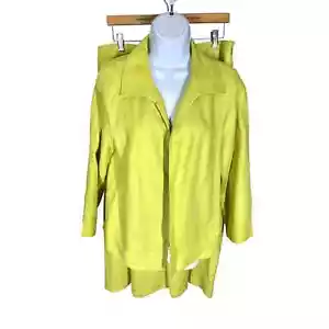 Talbots grün reines irisches Leinen Rock & Jacke Set Damengröße Medium/12 - Bild 1 von 9