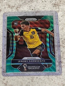 JEREMY SARMIENTO ~ 2022 Prizm FIFA World Cup ROOKIE #80 Green Wave Prizm PWE RC - Picture 1 of 3