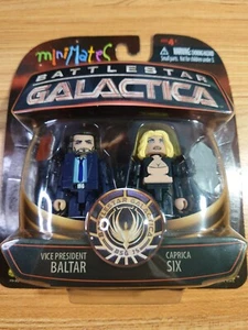 Minimates Battlestar Galactica Wave 2 "VP Baltar & Caprica Six - Picture 1 of 2