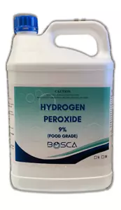 Hydrogen Peroxide 9% H2O2 FOOD GRADE - 4L Oz Seller Fast postage!! - Picture 1 of 1